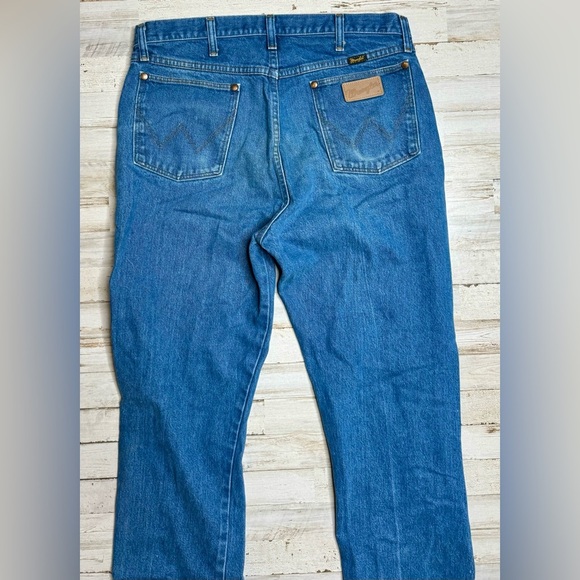 Wrangler Jeans Men's 38x34 Blue Cowboy Western Outdoors 13MW2WK - Picture 9 of 10